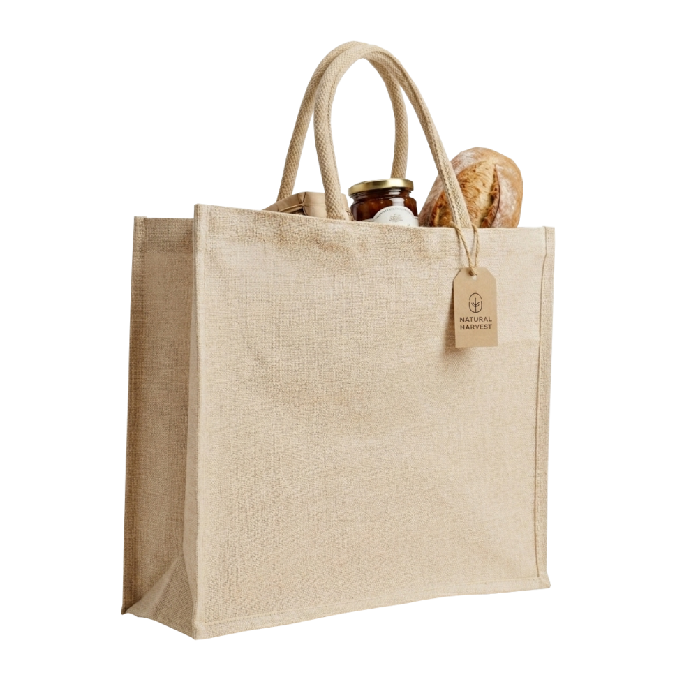 Jute and cotton mixed fabric juco bag Juco bags